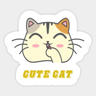 Cute cat lover Sticker